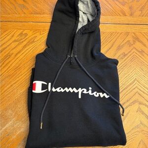 Champion Gray and Black Athletic Hoodie